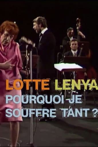 Lotte Lenya : Pourquoi je souffre tant ?