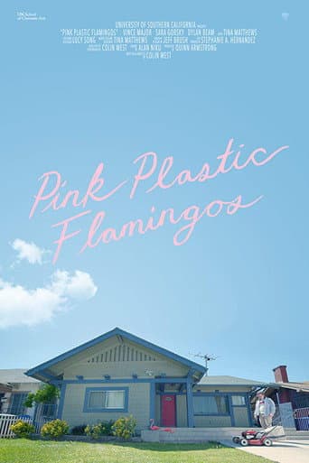Flamants roses en plastique