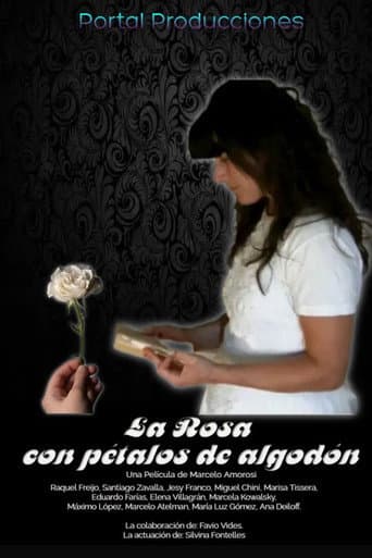 La rosa con pétalos de algodón