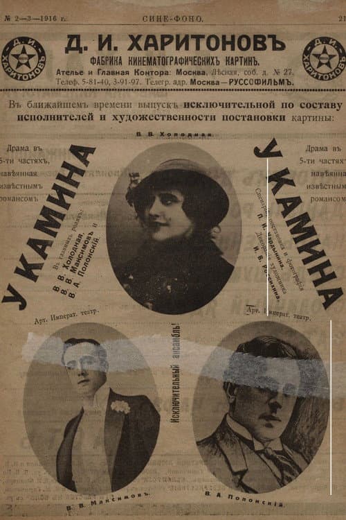У камина