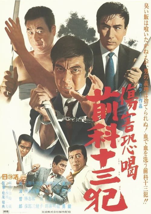 傷害恐喝 前科十三犯